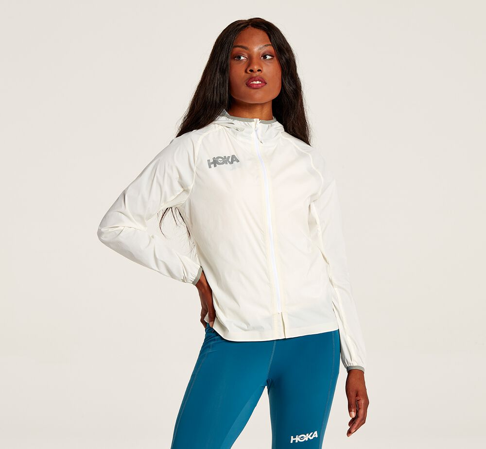 Hoka One One Full-Zip Wind Jacka Dam Vita - SE-2745906